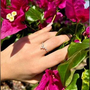 New Gorgeous Rose Gold Marquise Stacking Ring